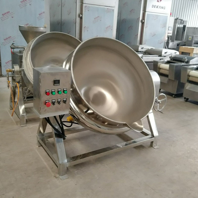 Acero inoxidable 304 caldera de calefacción eléctrica con chaleco para salsa de caramelo de pasta de frijoles rojos