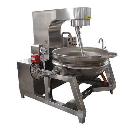 Cacerola de vapor de 500L de plata con chaqueta planetaria para la fabricación de mermelada y salsa
