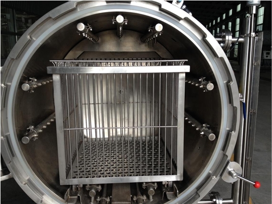 1.5KW de potencia Máquina de retorte de alimentos a alta temperatura / presión personalizada para esterilización