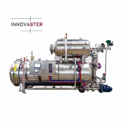 380V/50Hz Máquina de retorte de rociado de agua de 3 fases para productos de bolsa Proceso de esterilización