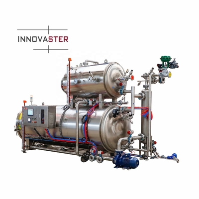 380V/50Hz Máquina de retorte de rociado de agua de 3 fases para productos de bolsa Proceso de esterilización