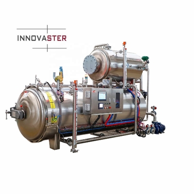 Estructura Envases de presión cilíndricos Cocinas automáticas de vapor a presión Esterilizadores de alimentos Máquinas de autoclave