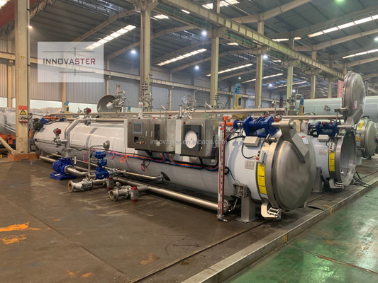 1 kW de potencia automática completa de atún enlatado máquina de esterilización por vapor de aire 3P Voltage