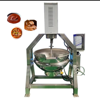 Cacerola de chaqueta planetaria semiautomática con velocidad de rotación del mezclador 1-100RPM Capacidad personalizada