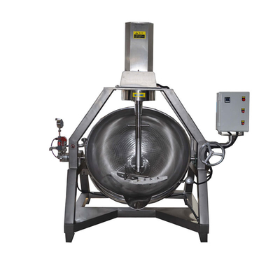 Cacerola de chaqueta planetaria semiautomática con velocidad de rotación del mezclador 1-100RPM Capacidad personalizada