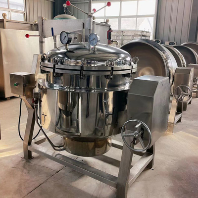 Cocina de vacío de alta presión para procesamiento de vegetales caldera en acero inoxidable 304