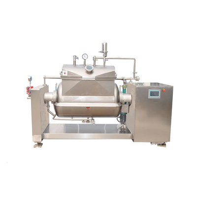 Cacerola con chaleco de vacío para frijoles de acero inoxidable 304 y diseño de eje horizontal