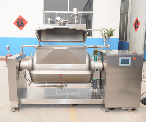 Calentamiento eléctrico o con aceite Equipo de cocina personalizado con chaqueta horizontal y mezclador