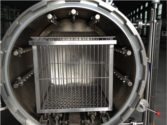 Máquina de esterilización automática de alimentos enlatados para operación a alta temperatura