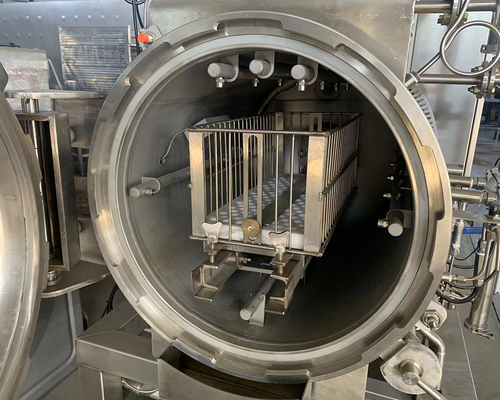 Esterilización a altas temperaturas Retorte pequeño para laboratorio y producción a pequeña escala 650 KG