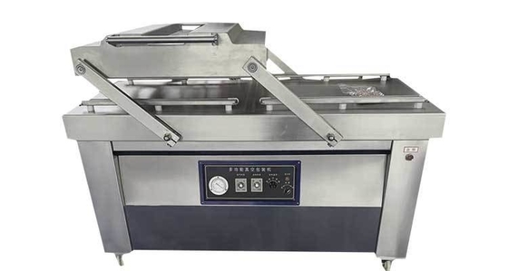 Máquina de contenedores de alimentos de doble cámara con vacío para aparatos