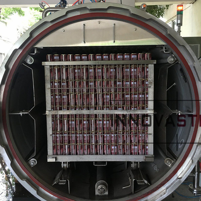 Autoclave económica para la transformación y esterilización de carne de res y de cordero de atún y sardina enlatada