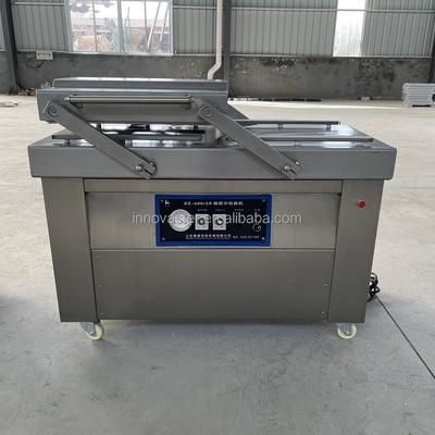 Máquina de contenedores de alimentos de doble cámara con vacío para aparatos