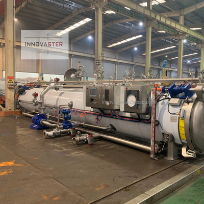 Tiendas de alimentos y bebidas Retorte de aire de vapor automático completo para esterilización de pescado enlatado