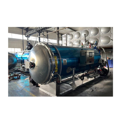 Máquina de autoclave de esterilización de cangrejo con retorte de aire de vapor automático completo multifuncional