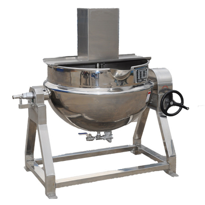 Calderas de vapor con chaleco caliente con agitador para soluciones de procesamiento de carne