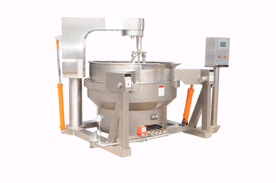 Calidad de 100-600L Calentador automático de gas con chaleco de cocción para salsa Multi-agitator