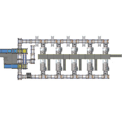 Retort Shuttle Automático botella de leche cargadora y descargadora de la máquina para autoclave cesta