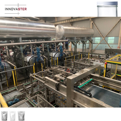 Máquinas eléctricas para esterilizar latas de leche, botellas y sistemas de descarga