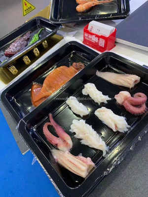 Máquina automática de embalaje al vacío para mostrar los alimentos frescos en su totalidad