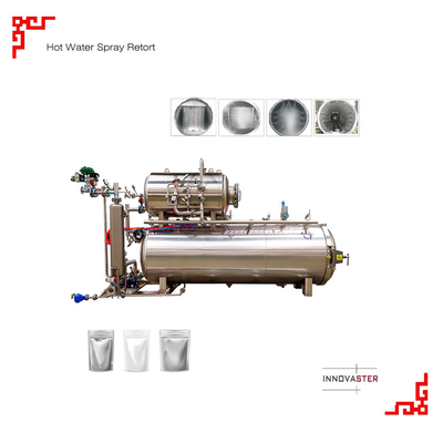 Estructura Bolsas de esterilización de recipientes a presión cilíndricos para inmersión de alimentos y agua