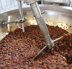Chaqueta de alimentos y bebidas caldera de cocina con mezclador de agitador y acero inoxidable de 400 kg de peso