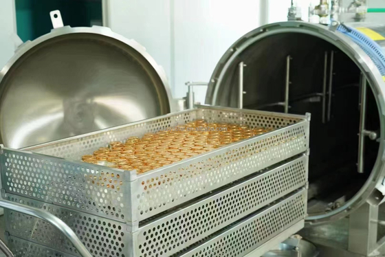 Retorts industriales de alimentos enlatados con torre de enfriamiento con agua y funciones auxiliares