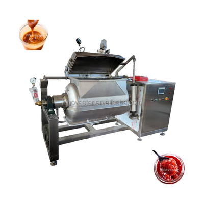 Cacerola horizontal de vacío de capacidad 100-600L con estructura y agitador de chaleco