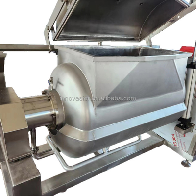 Cacerola horizontal de vacío de capacidad 100-600L con estructura y agitador de chaleco