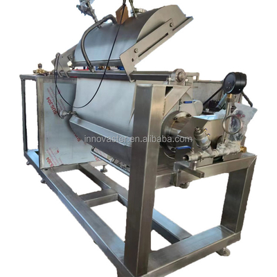 Cacerola horizontal de vacío de capacidad 100-600L con estructura y agitador de chaleco