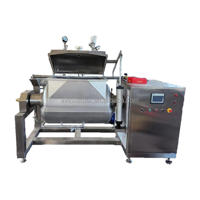 Cacerola horizontal de vacío de capacidad 100-600L con estructura y agitador de chaleco