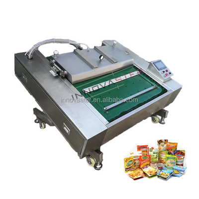 Máquina de embalaje de alimentos de vacío continuo de tipo cinta rodante automática de 220V/380V
