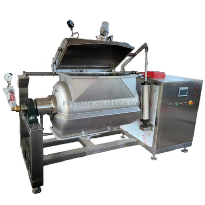 Cacerola horizontal de vacío de capacidad 100-600L con estructura y agitador de chaleco