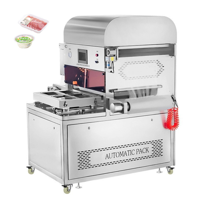 Máquina de embalaje automática para embalaje de cajas con sellador de vacío de atmósfera modificada