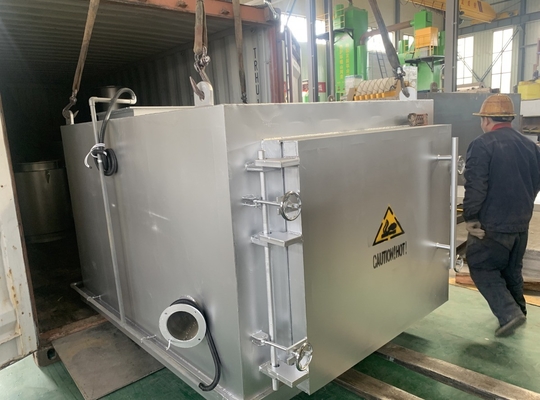 Incinerador de 1000 L/H para el tratamiento inofensivo de residuos domésticos y desechos de alimentos