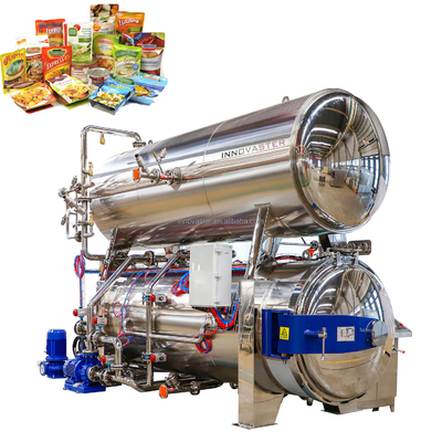 Máquina de retorte de esterilización de alta presión multifunción para plantas de fabricación