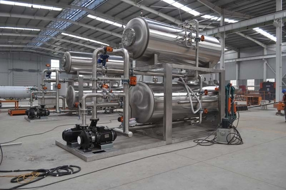 Máquina de retorte de alimentos enlatados a vapor directa de 1KW de potencia y acero inoxidable 304