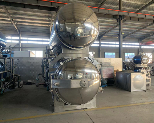 Máquina de retorte de alimentos enlatados a vapor directa de 1KW de potencia y acero inoxidable 304