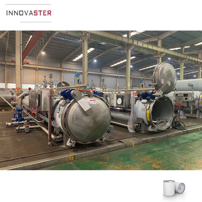 Esterilización física Autoclave horizontal de alimentos Esterilización por vapor Máquina de retroceso de cocina 1KW
