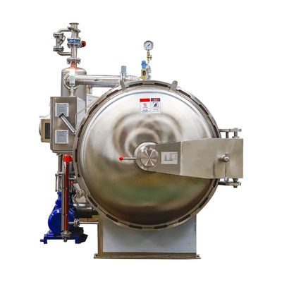 Esterilizador de máquina de retorte de agua en cascada de vapor de 3P para la industria de procesamiento de alimentos