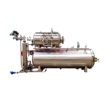 Tiendas de alimentos y bebidas Máquina de retorte en cascada de agua Esterilización en autoclave para frascos y latas de vidrio