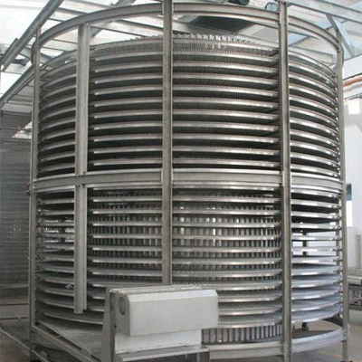 Congelador rápido en espiral para equipos de procesamiento sostenible de vegetales/carnes/mariscos