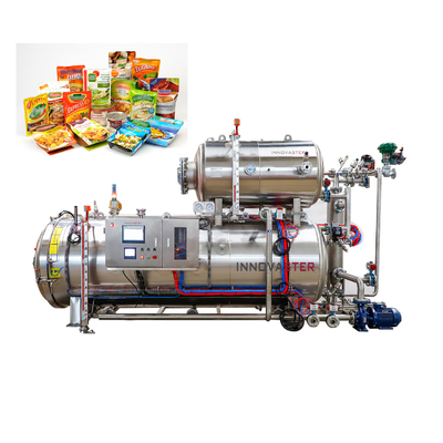 Fácil de operar máquina de repetición de vapor para calentar agua con spray para comidas listas para comer