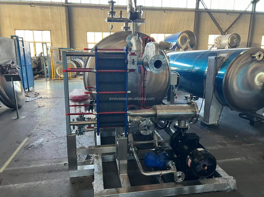 Fácil de operar máquina de repetición de vapor para calentar agua con spray para comidas listas para comer