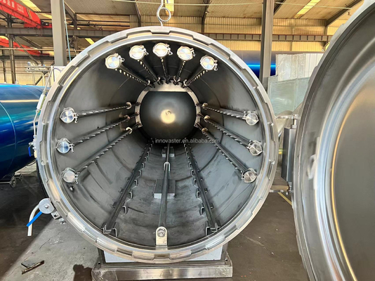 Fácil de operar máquina de repetición de vapor para calentar agua con spray para comidas listas para comer