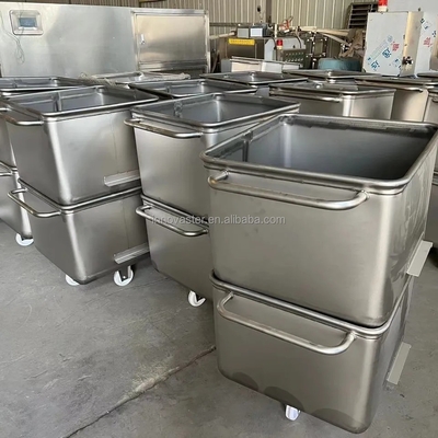 Transporte de alimentos con confianza utilizando carretillas de transferencia de acero inoxidable 304