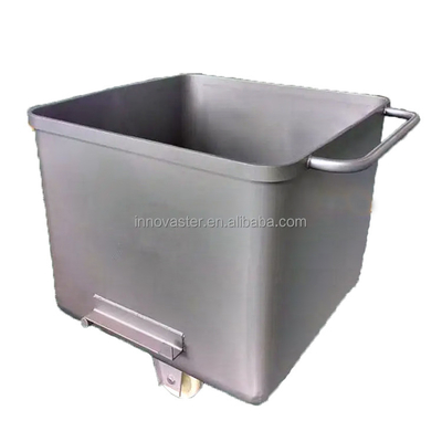 Carritos de transferencia de acero inoxidable 304 para la transferencia rápida y giratoria de materiales alimenticios