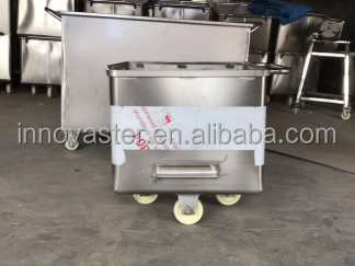 Carritos de transferencia de acero inoxidable 304 para la transferencia rápida y giratoria de materiales alimenticios