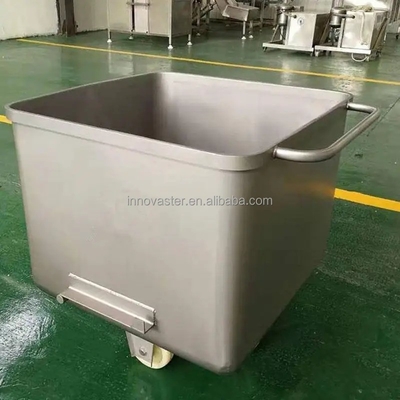 Transporte de material de ruedas de caucho de fácil movimiento y silencio para acero inoxidable 304