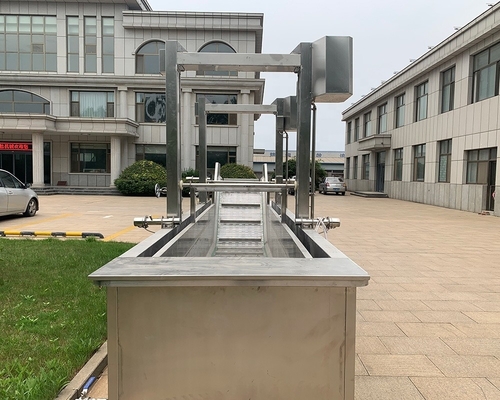 Instalación de fabricación Túneles de pasteurización automáticos de inmersión en agua de vapor para una larga vida útil
